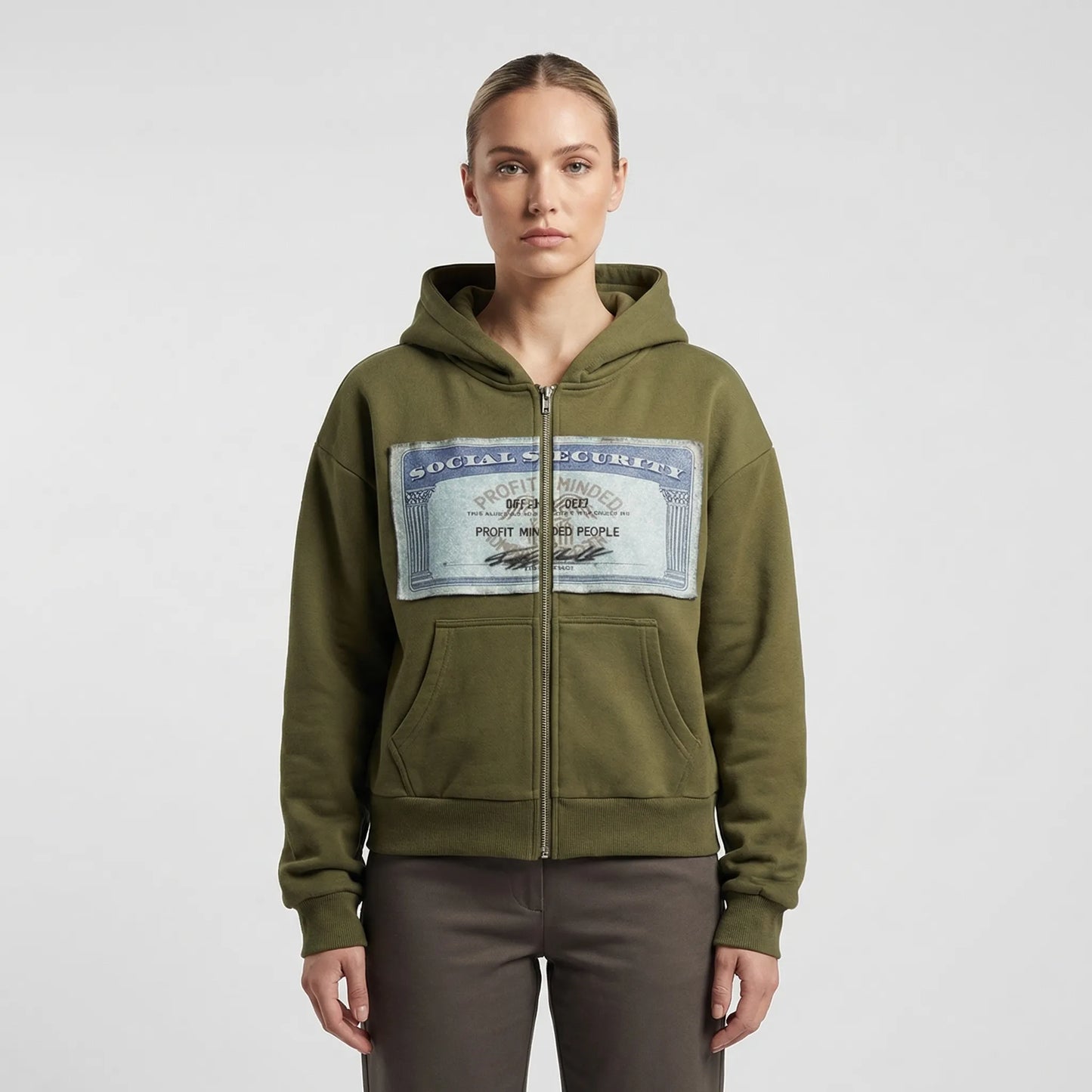 Skullgrafx - Zip-Up Graphic Print Hoodie  Street Style Layering