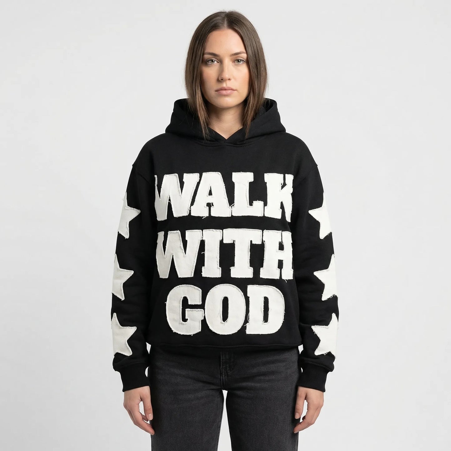 Skullgrafx - Zip-Up Graphic Print Hoodie  Street Style Layering