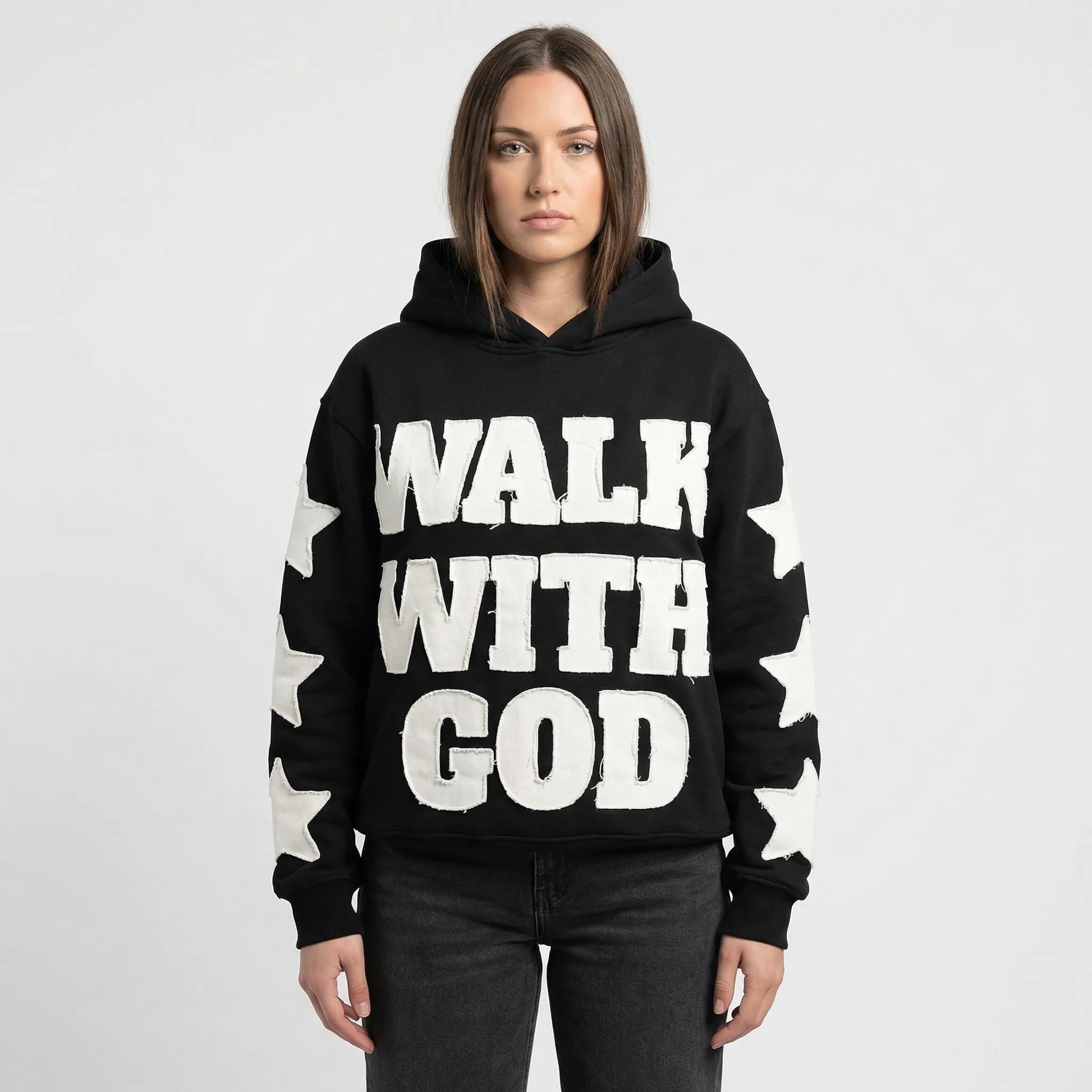 Skullgrafx - Zip-Up Graphic Print Hoodie  Street Style Layering