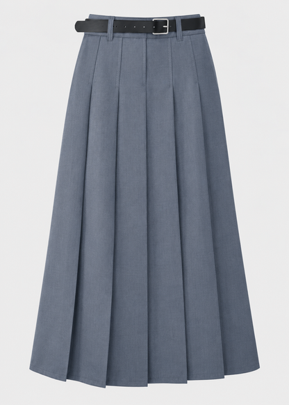 Women's Elegant Midi Skirt | Women | High Waist | Flattering A-Line Silhouette | Smart Casual & Occasion Wear | Steven & Levon