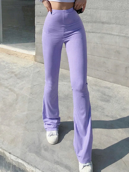 Sleek Y2K Capri pants for Women | High Waist | Bell Bottom Flare | Steven & Levon
