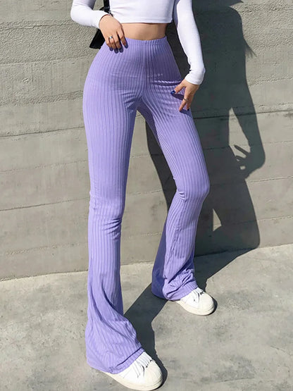 Sleek Y2K Capri pants for Women | High Waist | Bell Bottom Flare | Steven & Levon