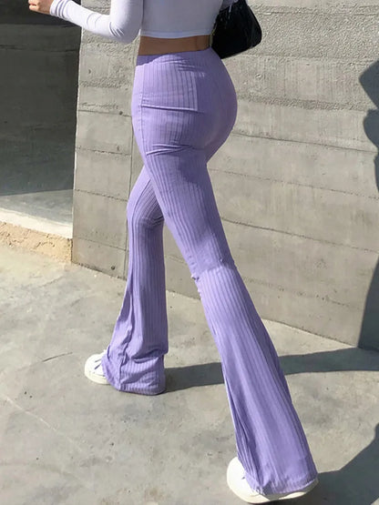 Sleek Y2K Capri pants for Women | High Waist | Bell Bottom Flare | Steven & Levon