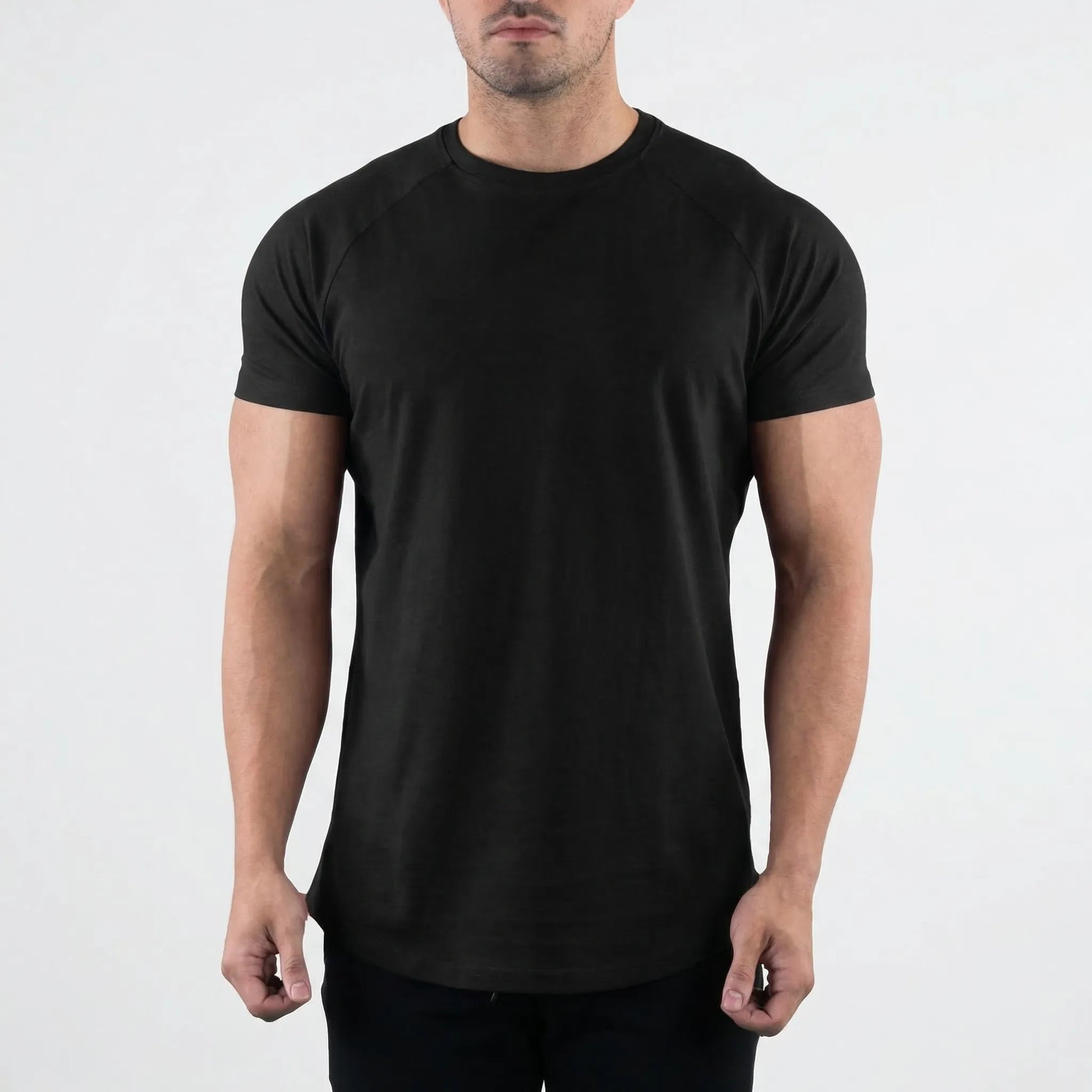 Slyntec - Slim Fit Short Sleeve Sports Tee  Gym And Fitness Training