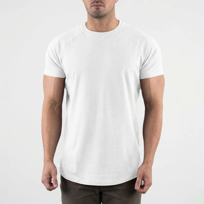 Slyntec - Slim Fit Short Sleeve Sports Tee  Gym And Fitness Training