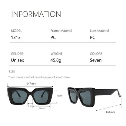 Sola Oversized Sunglasses | Square Retro Frame for Women