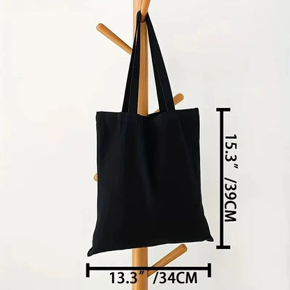 Women's Canvas Tote Bag | Large Capacity | Shoulder Handbag | Casual Shopping Bag | Black | Steven & Levon