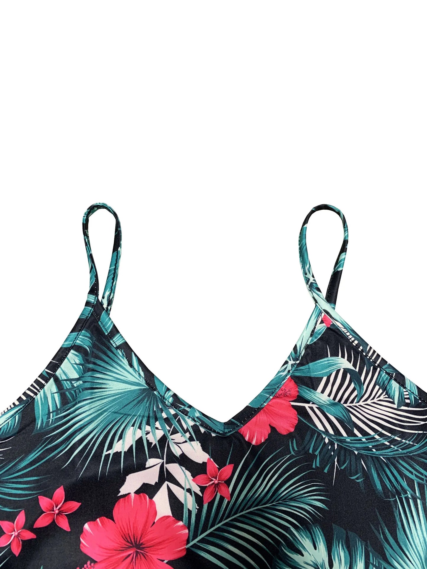 Mini Dress | Women's Floral Square Neck Spaghetti Strap Dress | A-Line | Steven & Levon