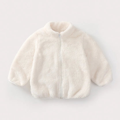 Kids Teddy Fleece Jacket | Boys & Girls | Zip Up | Plush Winter Coat | Soft Sherpa Outerwear | Steven & Levon
