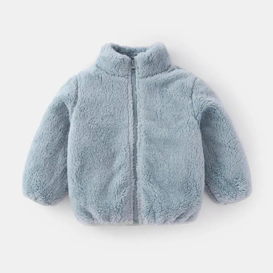 Kids Teddy Fleece Jacket | Boys & Girls | Zip Up | Plush Winter Coat | Soft Sherpa Outerwear | Steven & Levon