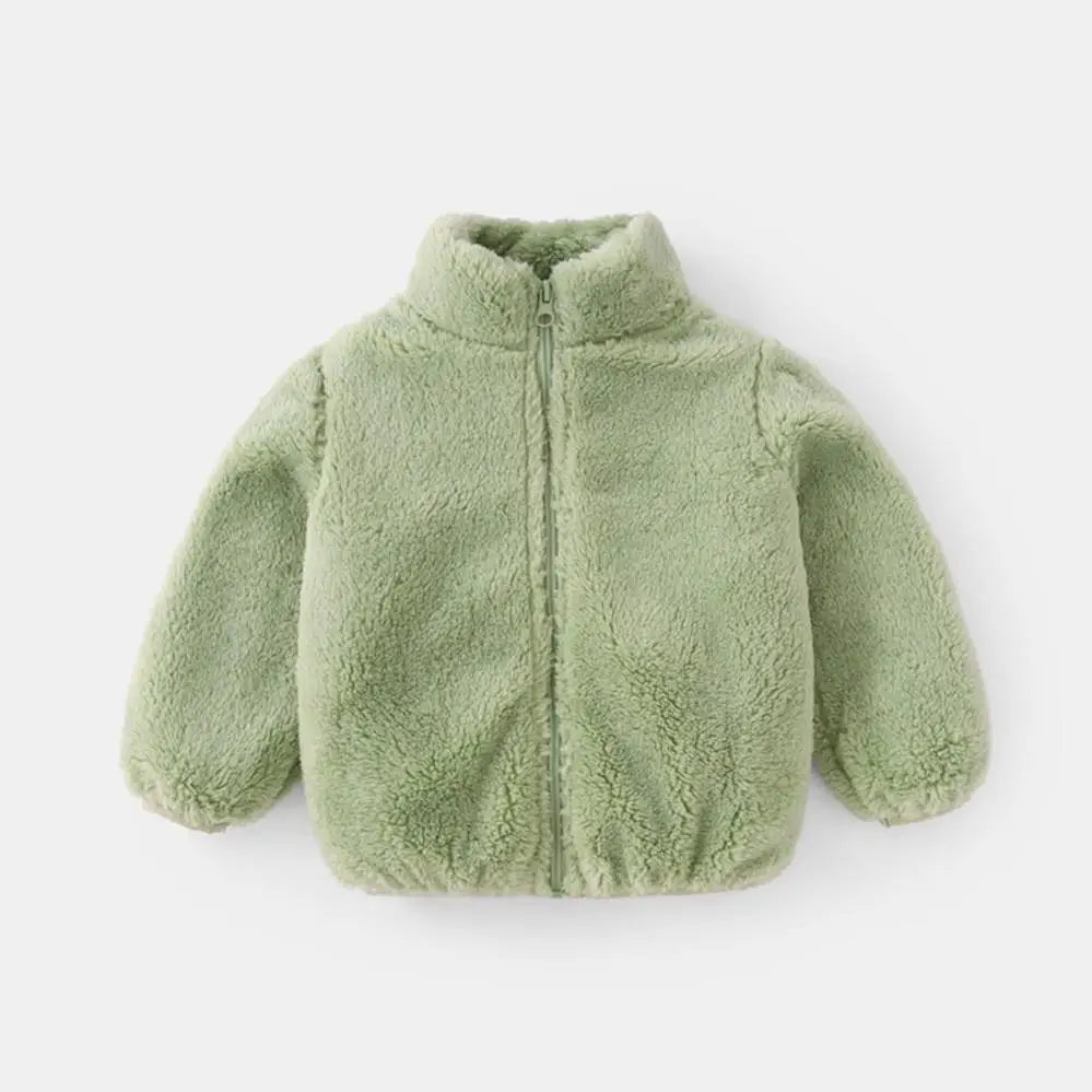 Kids Teddy Fleece Jacket | Boys & Girls | Zip Up | Plush Winter Coat | Soft Sherpa Outerwear | Steven & Levon