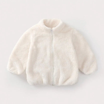 Kids Teddy Fleece Jacket | Boys & Girls | Zip Up | Plush Winter Coat | Soft Sherpa Outerwear | Steven & Levon