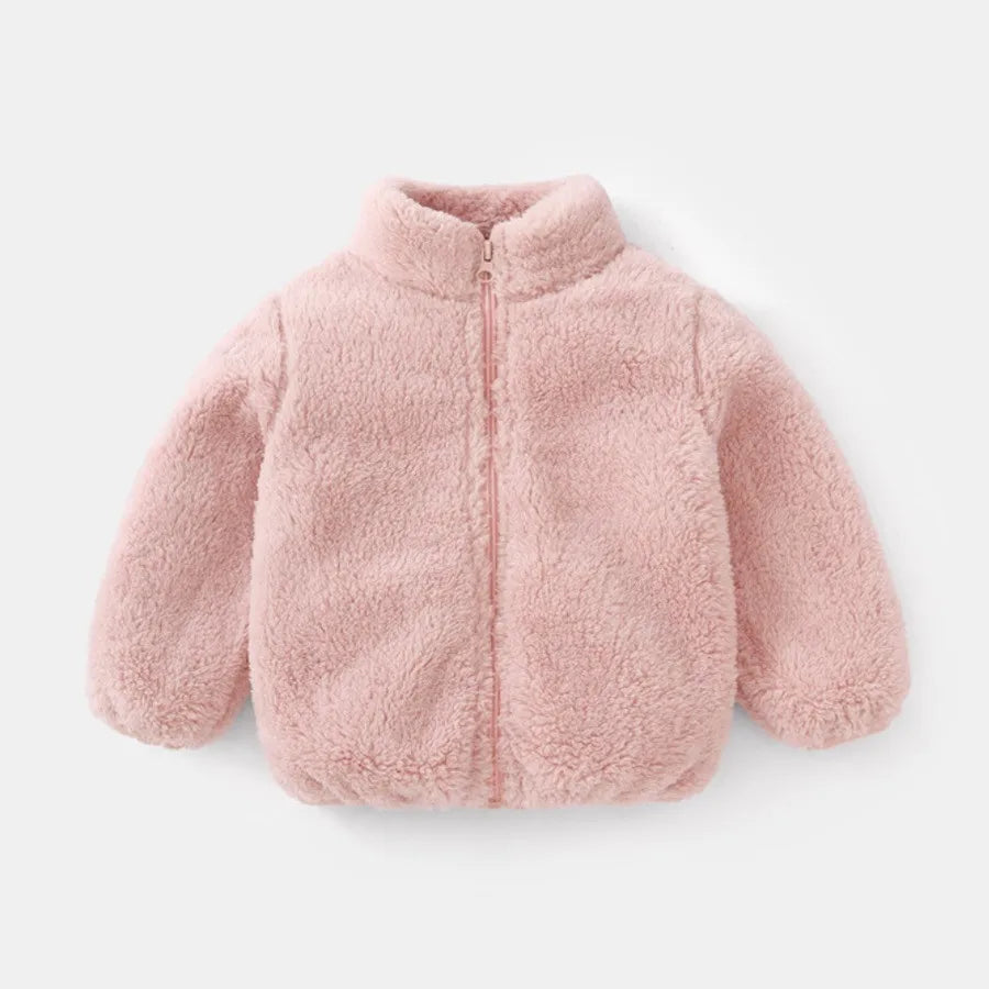 Kids Teddy Fleece Jacket | Boys & Girls | Zip Up | Plush Winter Coat | Soft Sherpa Outerwear | Steven & Levon