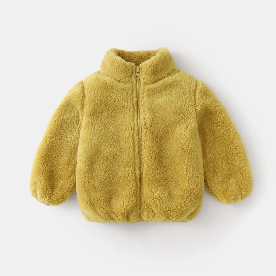 Kids Teddy Fleece Jacket | Boys & Girls | Zip Up | Plush Winter Coat | Soft Sherpa Outerwear | Steven & Levon