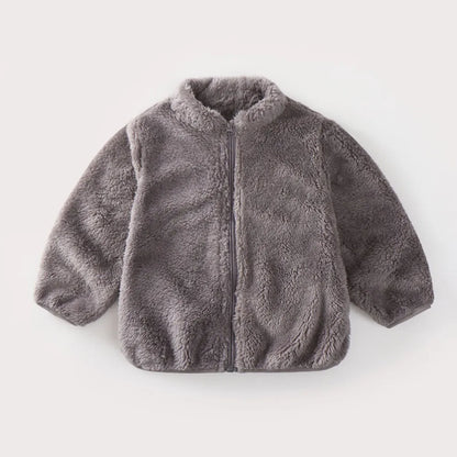Kids Teddy Fleece Jacket | Boys & Girls | Zip Up | Plush Winter Coat | Soft Sherpa Outerwear | Steven & Levon