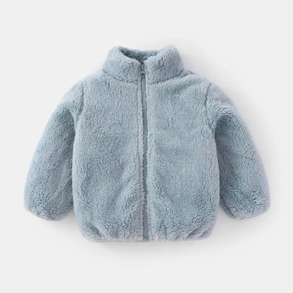 Kids Teddy Fleece Jacket | Boys & Girls | Zip Up | Plush Winter Coat | Soft Sherpa Outerwear | Steven & Levon