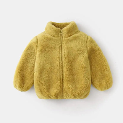 Kids Teddy Fleece Jacket | Boys & Girls | Zip Up | Plush Winter Coat | Soft Sherpa Outerwear | Steven & Levon