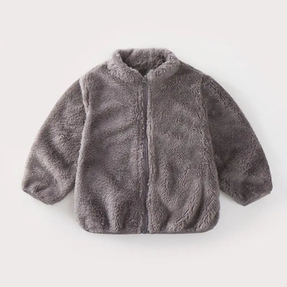 Kids Teddy Fleece Jacket | Boys & Girls | Zip Up | Plush Winter Coat | Soft Sherpa Outerwear | Steven & Levon