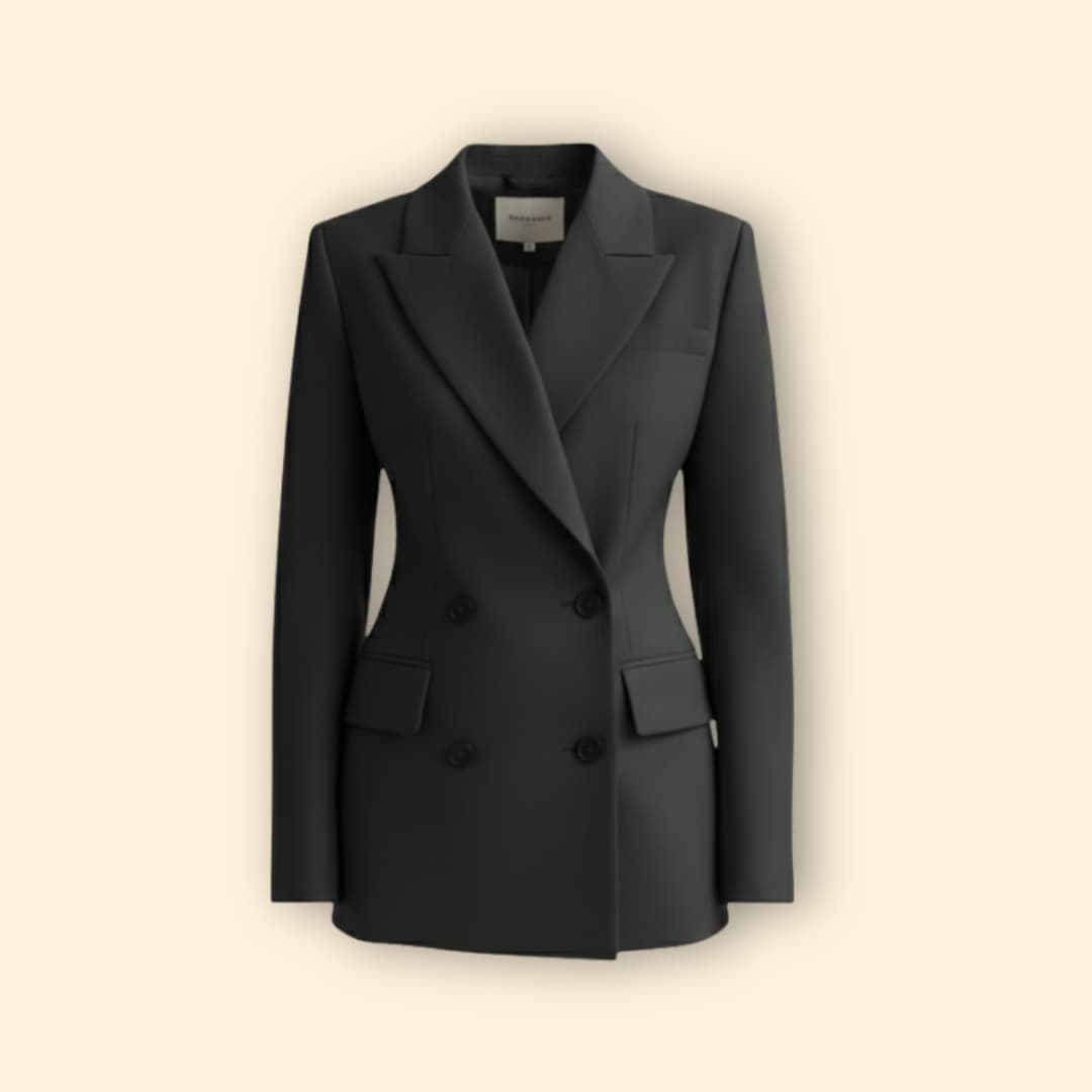 Women's Structured Blazer | Clean Tailored Design | Smart Casual Jacket | Steven & Levon