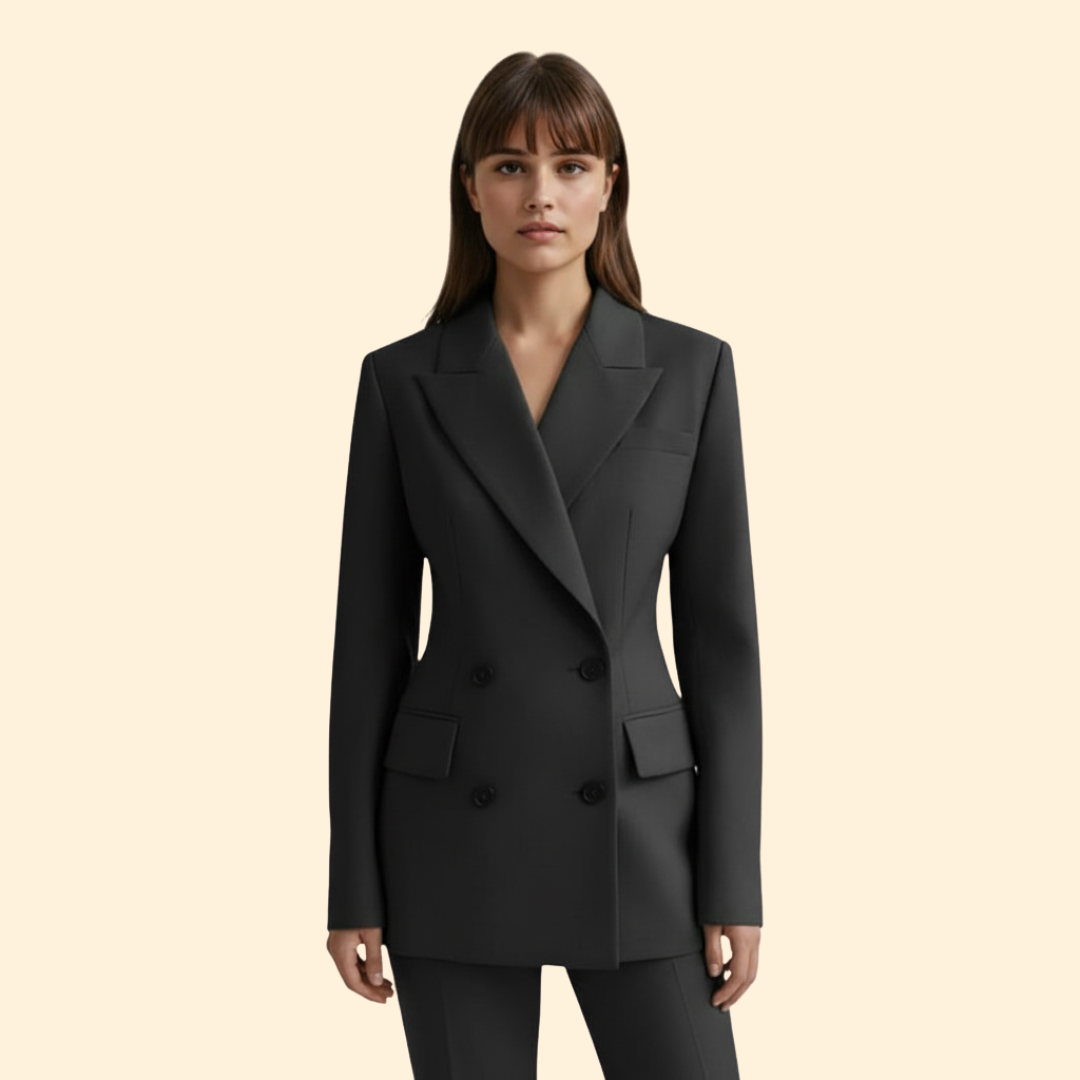Women's Structured Blazer | Clean Tailored Design | Smart Casual Jacket | Steven & Levon