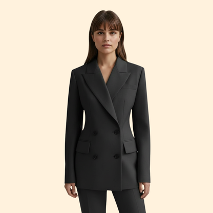 Women's Structured Blazer | Clean Tailored Design | Smart Casual Jacket | Steven & Levon