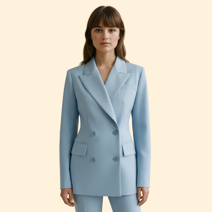 Women's Structured Blazer | Clean Tailored Design | Smart Casual Jacket | Steven & Levon