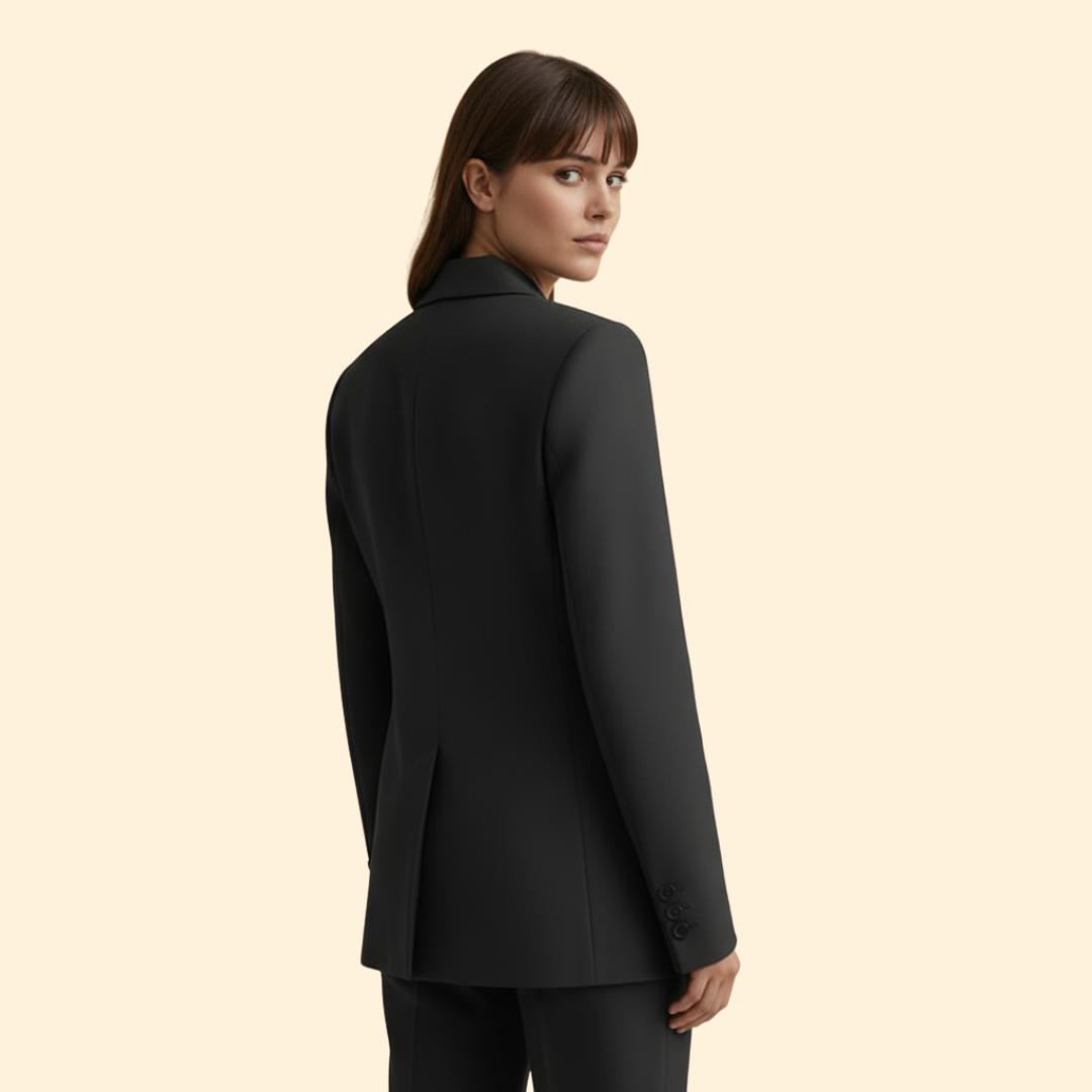 Women's Structured Blazer | Clean Tailored Design | Smart Casual Jacket | Steven & Levon
