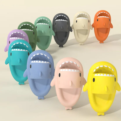 Shark Slides | Unisex EVA Cloud Slippers | Thick Cushioned Anti-Slip Shower Sandals for Indoor & Outdoor | Steven & Levon
