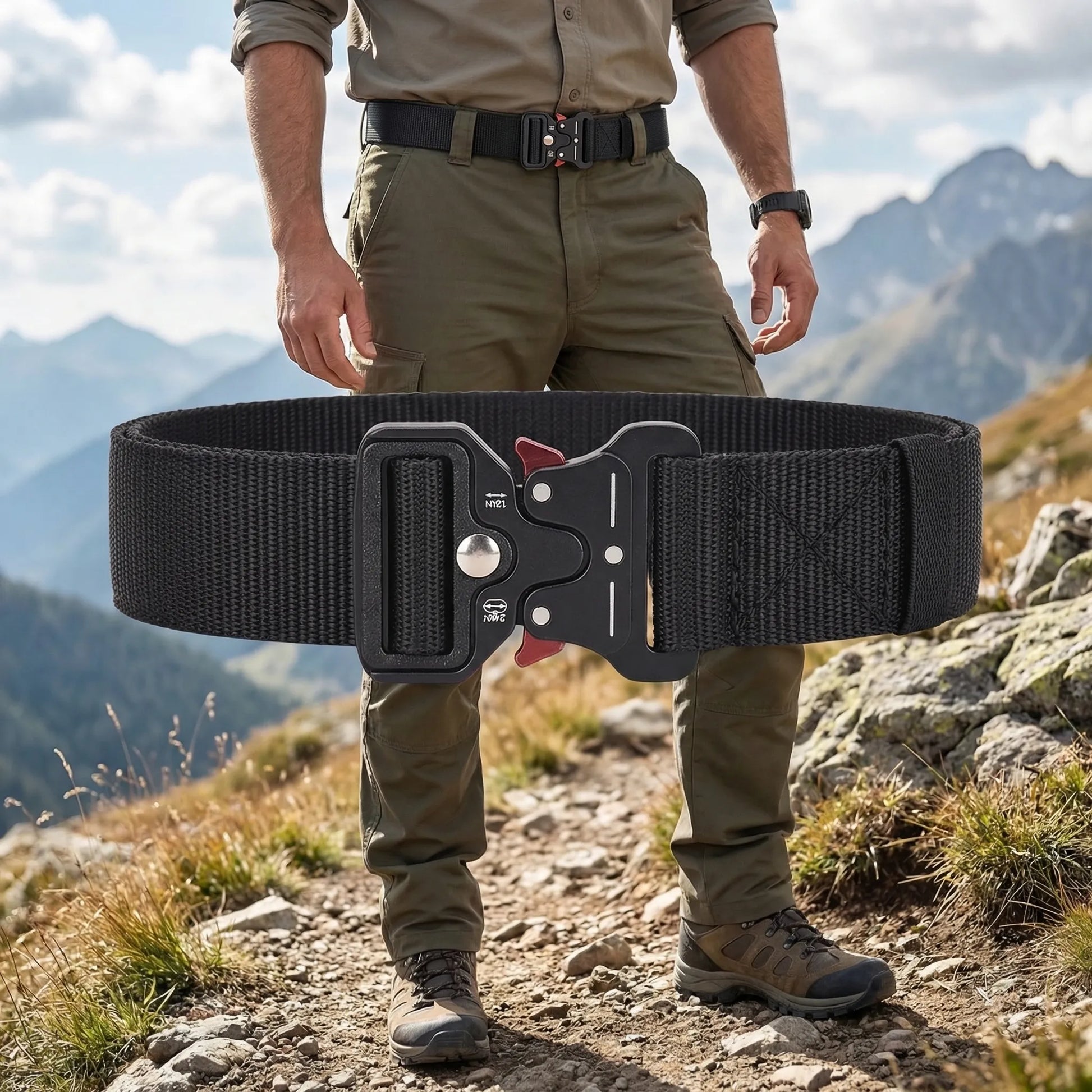 Tacklux - Quick-Release Buckle Tactical Belt  Outdoor Adventure Wear