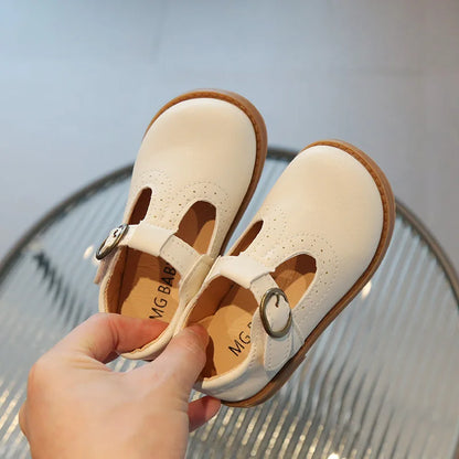 Girls T-Strap Oxford Shoes | PU Leather | School Girls T-Strap Oxford Shoes | PU Leather | School Dress Shoes | Buckle Strap | Brown | Steven & LevonShoes | Buckle Strap | Brown | Steven & Levon