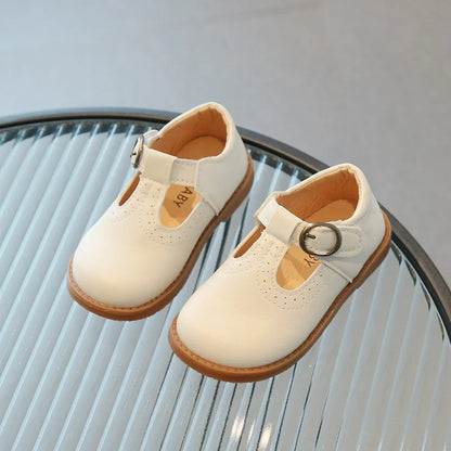 Girls T-Strap Oxford Shoes | PU Leather | School Girls T-Strap Oxford Shoes | PU Leather | School Dress Shoes | Buckle Strap | Brown | Steven & LevonShoes | Buckle Strap | Brown | Steven & Levon