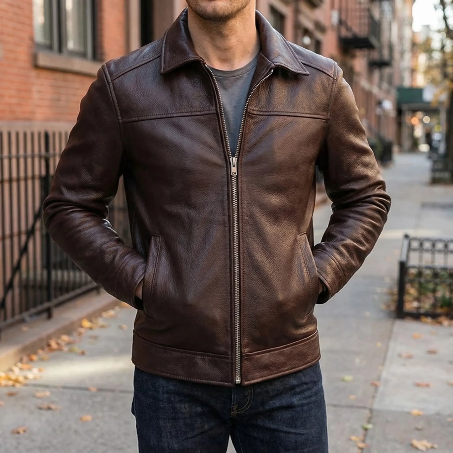 Tannwick - Slim Fit Zip-Up Jacket  Casual Everyday Wear