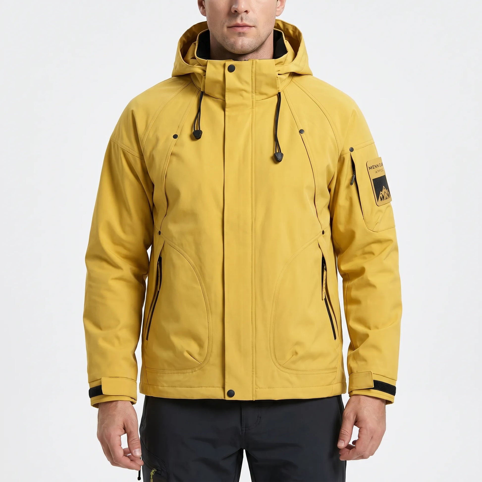 Trailvenx - Hooded Zip-Up Softshell Windbreaker  Outdoor Hiking