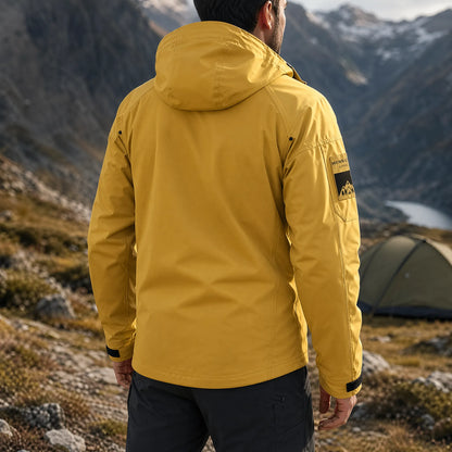 Trailvenx - Hooded Zip-Up Softshell Windbreaker  Outdoor Hiking