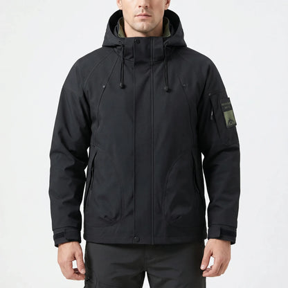 Trailvenx - Hooded Zip-Up Softshell Windbreaker  Outdoor Hiking