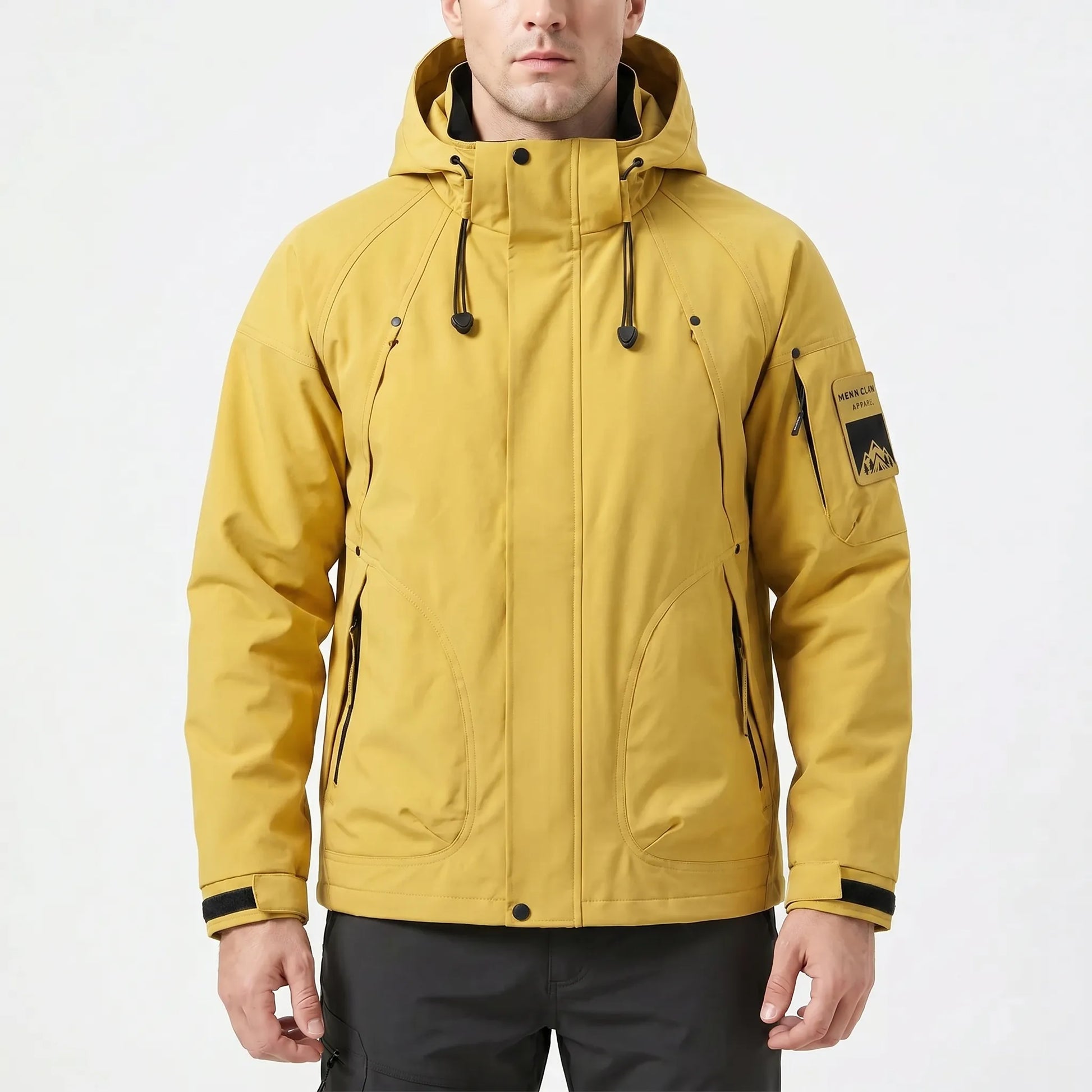 Trailvenx - Hooded Zip-Up Softshell Windbreaker  Outdoor Hiking