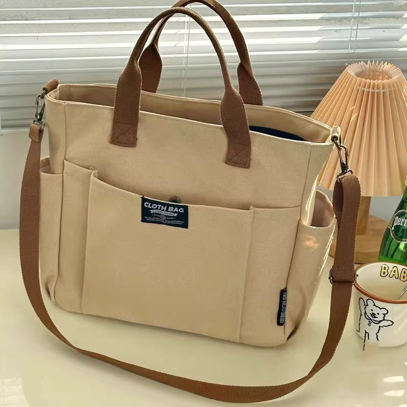 Women's Canvas Tote Bag | Large Capacity | 15.6" Laptop Shoulder Bag | Steven & Levon