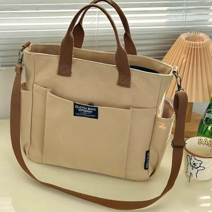Women's Canvas Tote Bag | Large Capacity | 15.6" Laptop Shoulder Bag | Steven & Levon