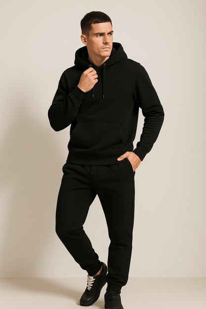 Men's Sporty Tracksuit Set | Unisex Tracksuit | Cotton Blend | Zip Hoodie & Joggers | Casual Activewear | Steven & Levon