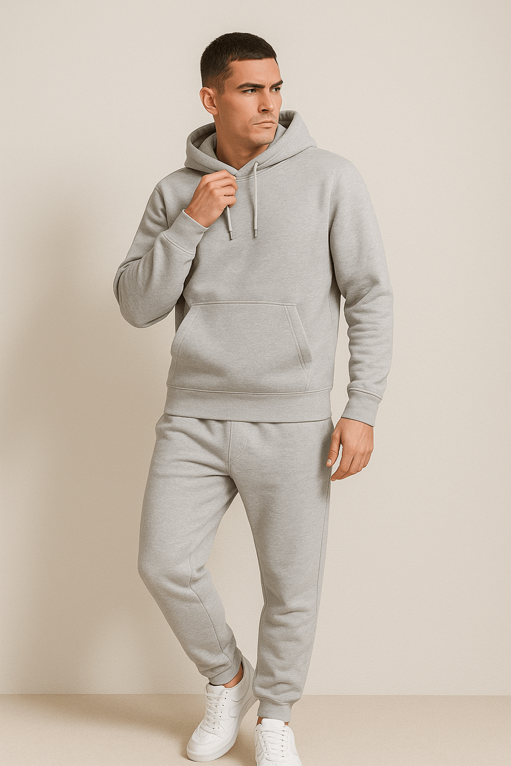 Men's Sporty Tracksuit Set | Unisex Tracksuit | Cotton Blend | Zip Hoodie & Joggers | Casual Activewear | Steven & Levon