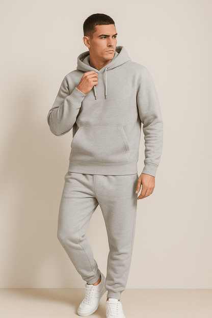 Men's Sporty Tracksuit Set | Unisex Tracksuit | Cotton Blend | Zip Hoodie & Joggers | Casual Activewear | Steven & Levon