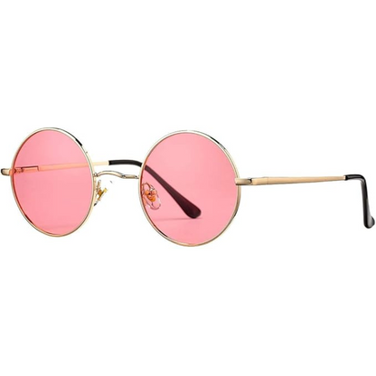 Round Polarized Sunglasses | Unisex | Lightweight Metal Frame | UV Protection | Everyday Eyewear | Steven & Levon
