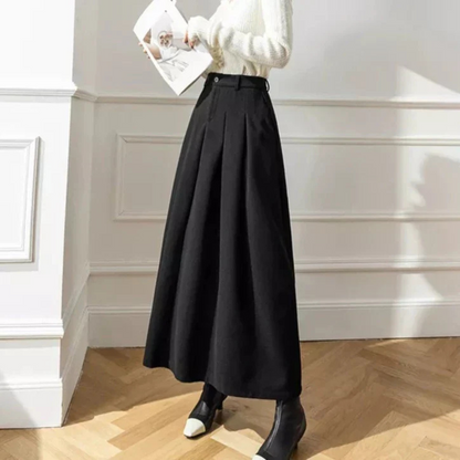 Women's Elegant Midi Skirt | Women | High Waist | Flattering A-Line Silhouette | Smart Casual & Occasion Wear | Steven & Levon