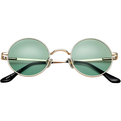 Round Polarized Sunglasses | Unisex | Lightweight Metal Frame | UV Protection | Everyday Eyewear | Steven & Levon