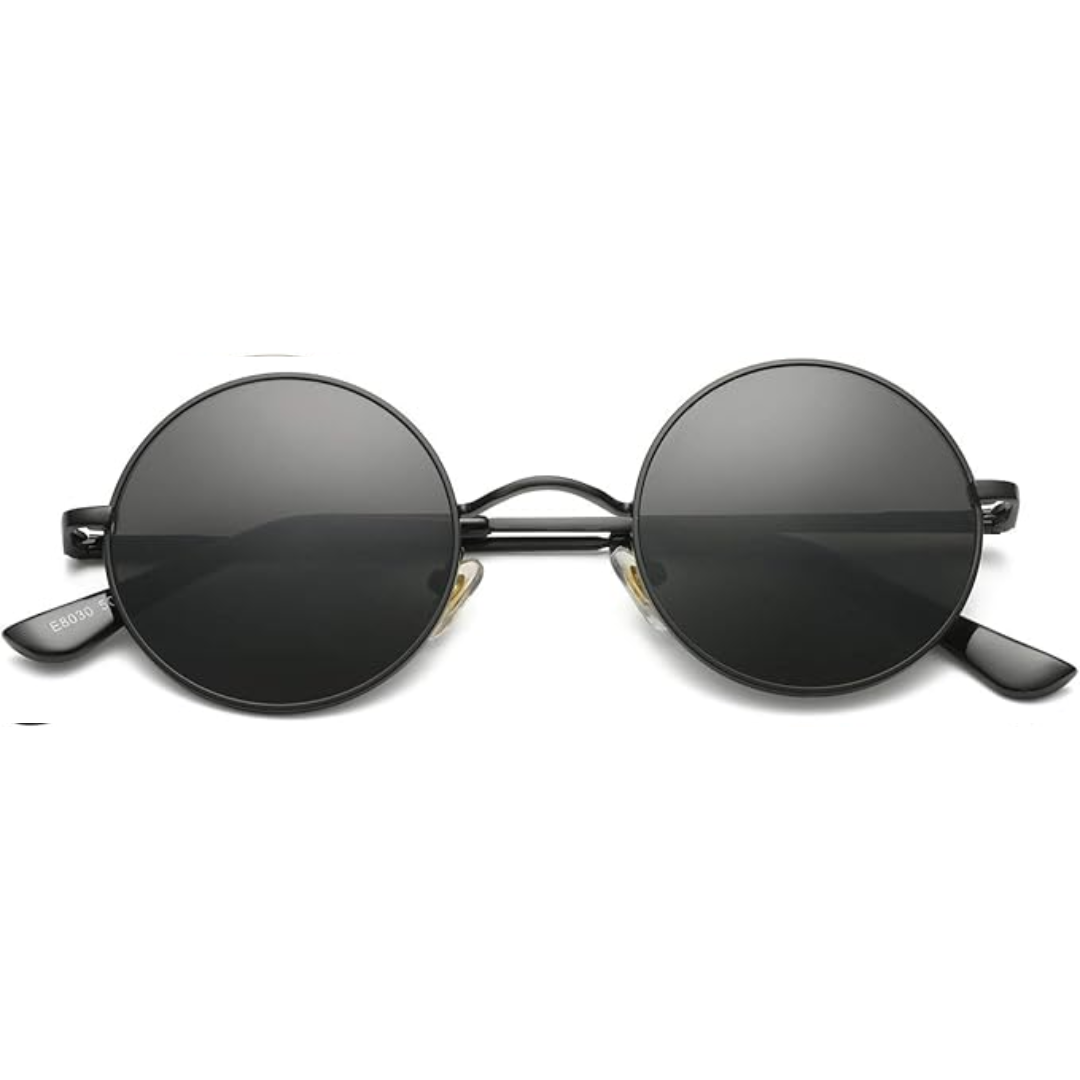 Round Polarized Sunglasses | Unisex | Lightweight Metal Frame | UV Protection | Everyday Eyewear | Steven & Levon