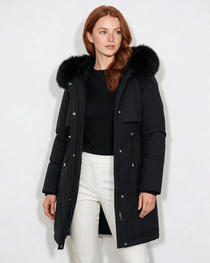 Faux Fur Parka | Women | Plush Winter Coat | Warm Casual Jacket | Steven & Levon