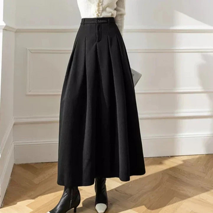 Women's Elegant Midi Skirt | Women | High Waist | Flattering A-Line Silhouette | Smart Casual & Occasion Wear | Steven & Levon