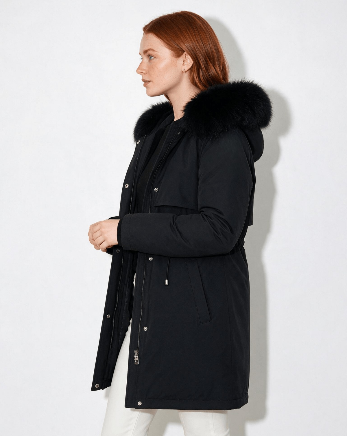 Faux Fur Parka | Women | Plush Winter Coat | Warm Casual Jacket | Steven & Levon