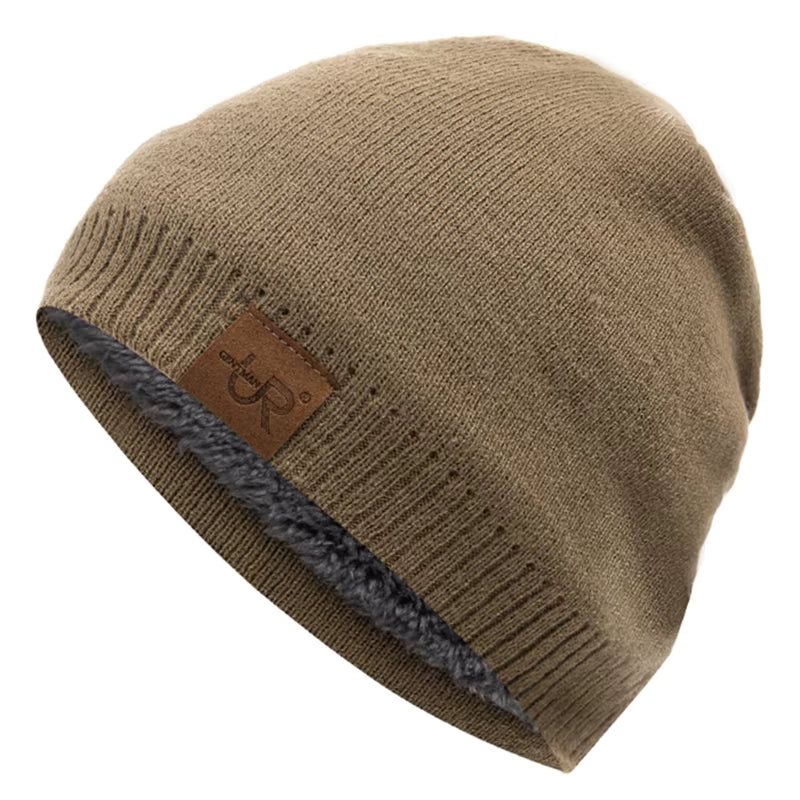 Winter Beanie | Unisex Warm Fur Lined Knitted Hat for Outdoor Sports & Casual Wear | Steven & Levon