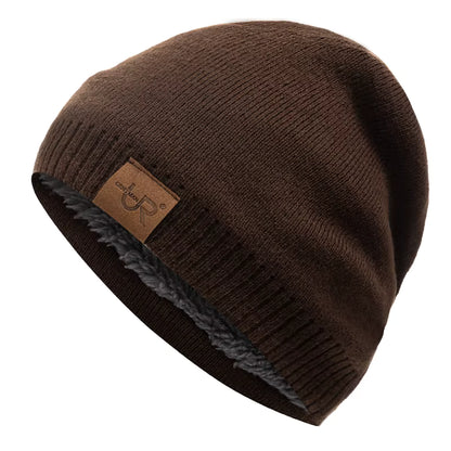 Winter Beanie | Unisex Warm Fur Lined Knitted Hat for Outdoor Sports & Casual Wear | Steven & Levon